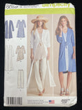 2016 Simplicity 8059 Sewing Pattern - Knit Dress, Tunic, Pants and Duster FACTORY FOLDED