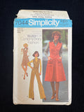 1975 Simplicity 7044 Sewing Pattern - Skirt, Vest and Pants FACTORY FOLDED