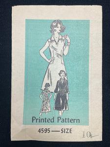 1975 Anne Adams 4595 Sewing Pattern - Dress