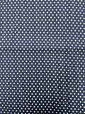 5 YD Nylon - Navy Blue with White Polka Dots