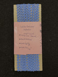 6 1/2 YD Cotton Mini Rick-Rack Trim Vintage - Blue