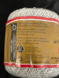 Yarn Cotton Mercerized - White with Silver Lurex