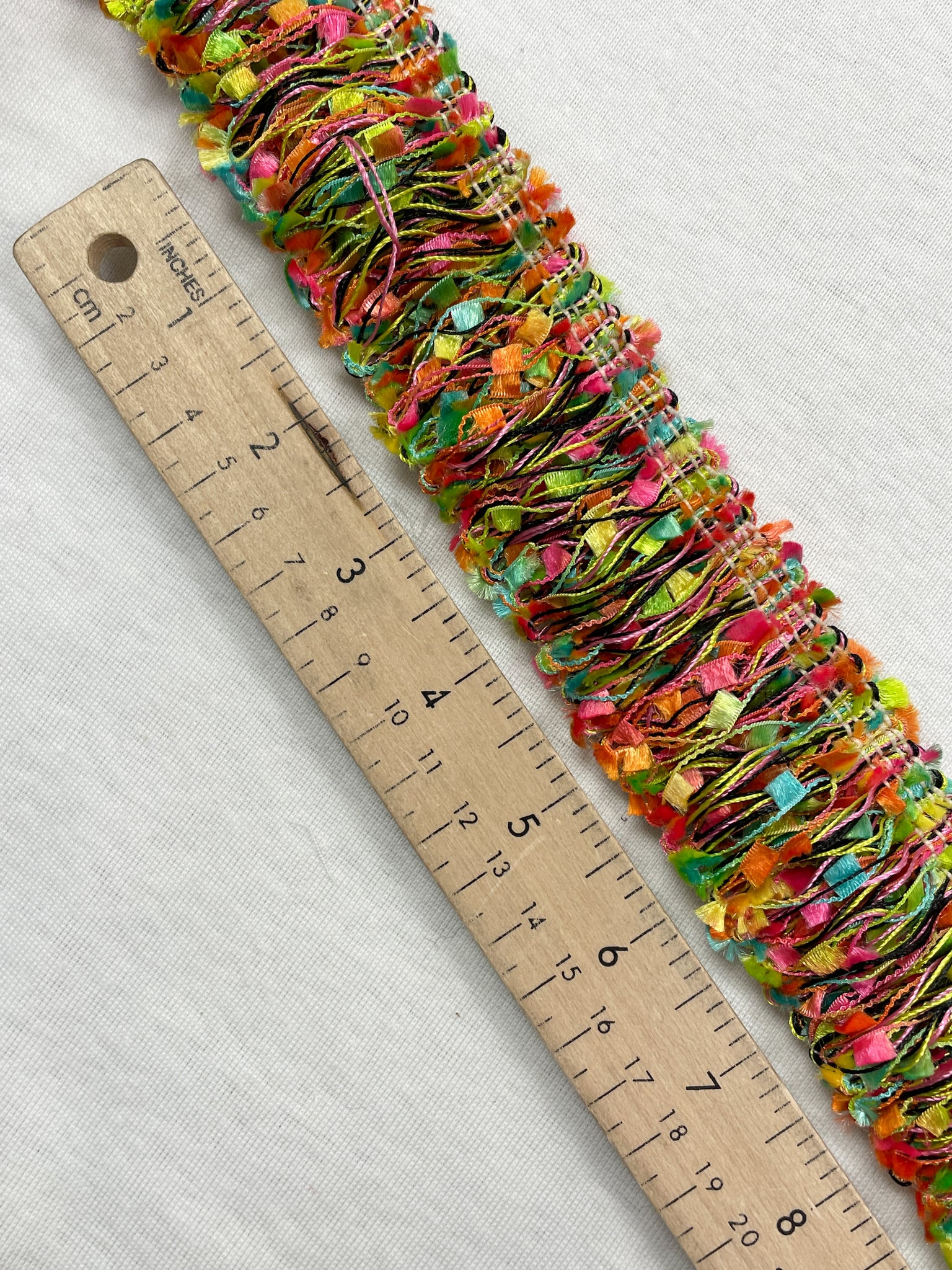 2 1/8 YD Polyester Looped Fringe Trim - Multi Colors