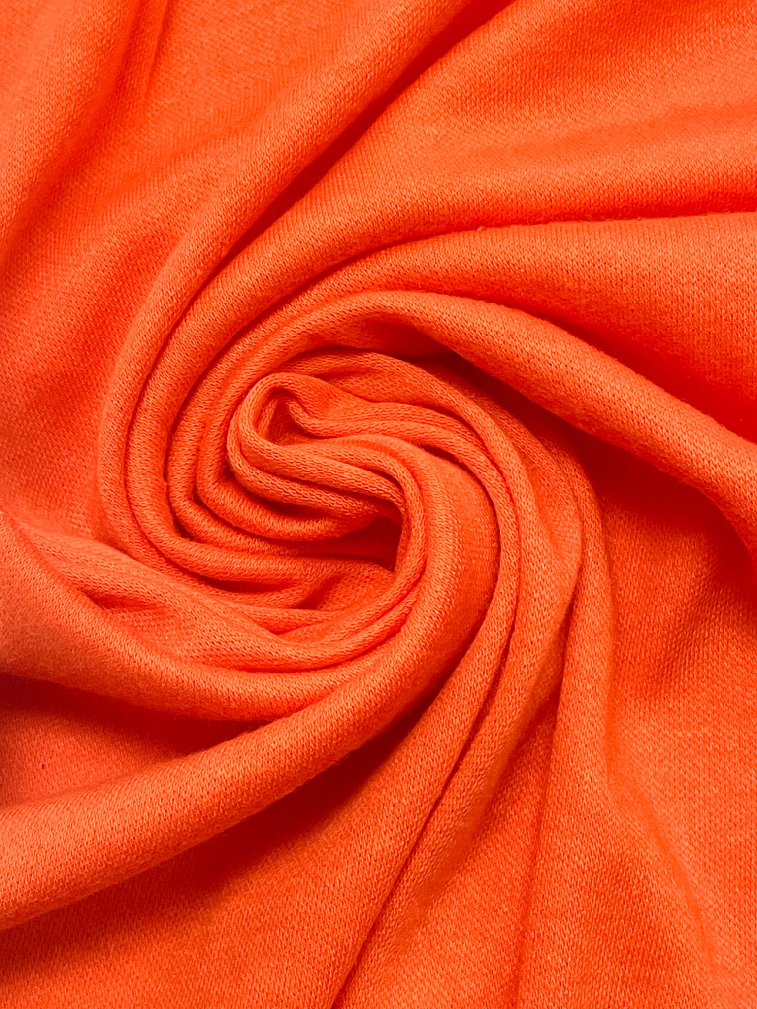 7/8 YD Poly Blend Knit Remnant - Orange