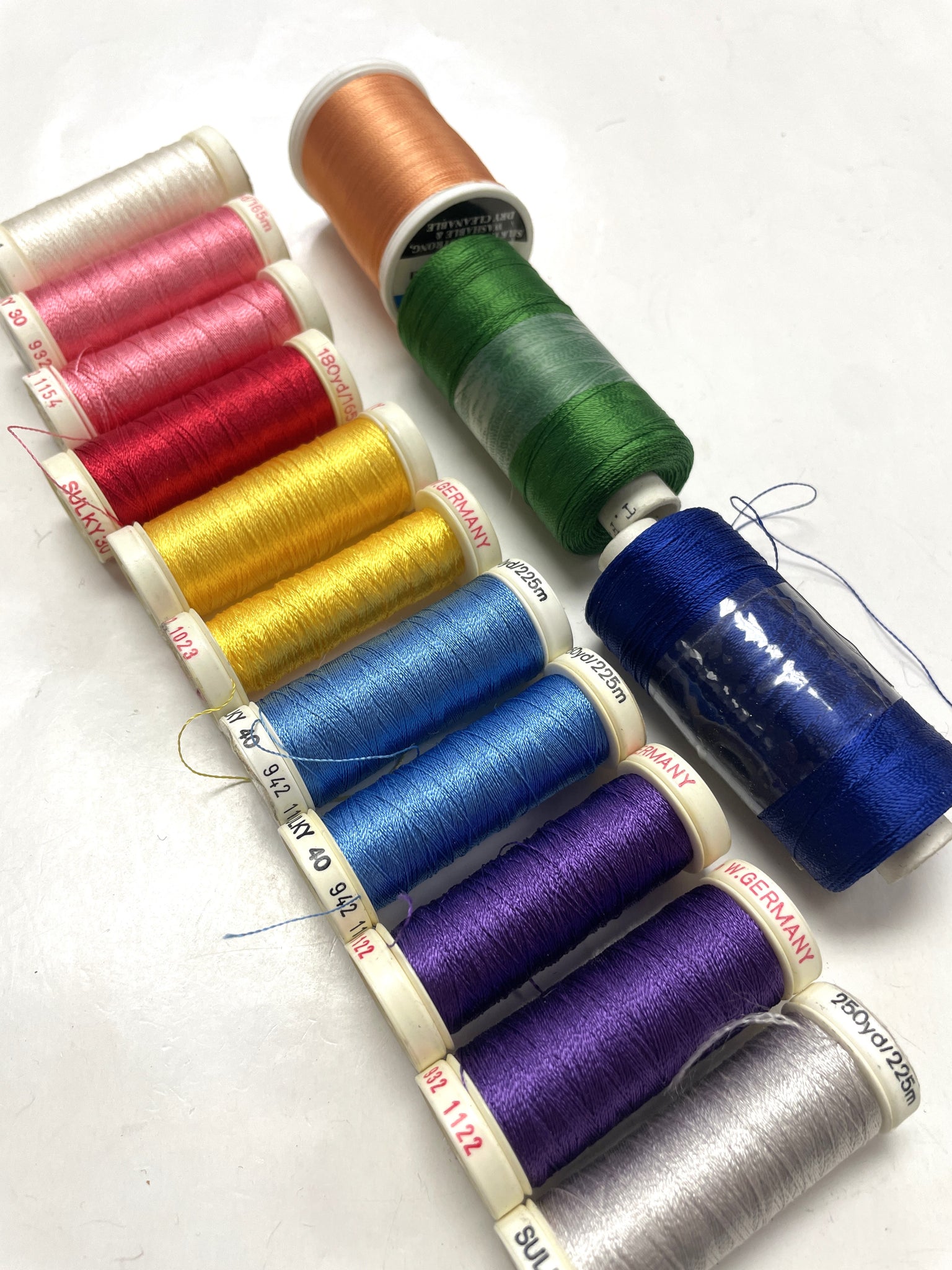 Rayon Machine Embroidery Sulky Thread Bundle of 14 - Various Colors