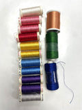 Rayon Machine Embroidery Sulky Thread Bundle of 14 - Various Colors