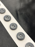 Button Set of 6 1/2" - Matte Black