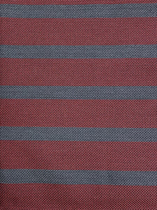 Wool Yarn-Dyed Stripes - Maroon and Gray