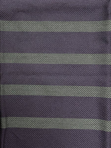 1/2 YD Wool Yarn-Dyed Stripes - Purple and Gray