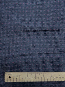 3 YD Tie Silk Loose Weave - Navy Blue, Black and Red