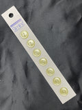 Button Set of 6 7/16" - Pearlescent Yellow