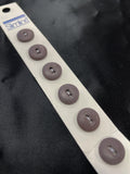 Button Set of 6 1/2" - Matte Brown