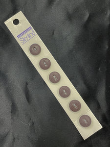 Button Set of 6 1/2" - Matte Brown