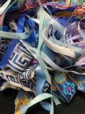 Ribbon Remnant Bundle - Blues and Purples 3/4+ POUND