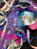 Ribbon Remnant Bundle - Blues and Purples 3/4+ POUND