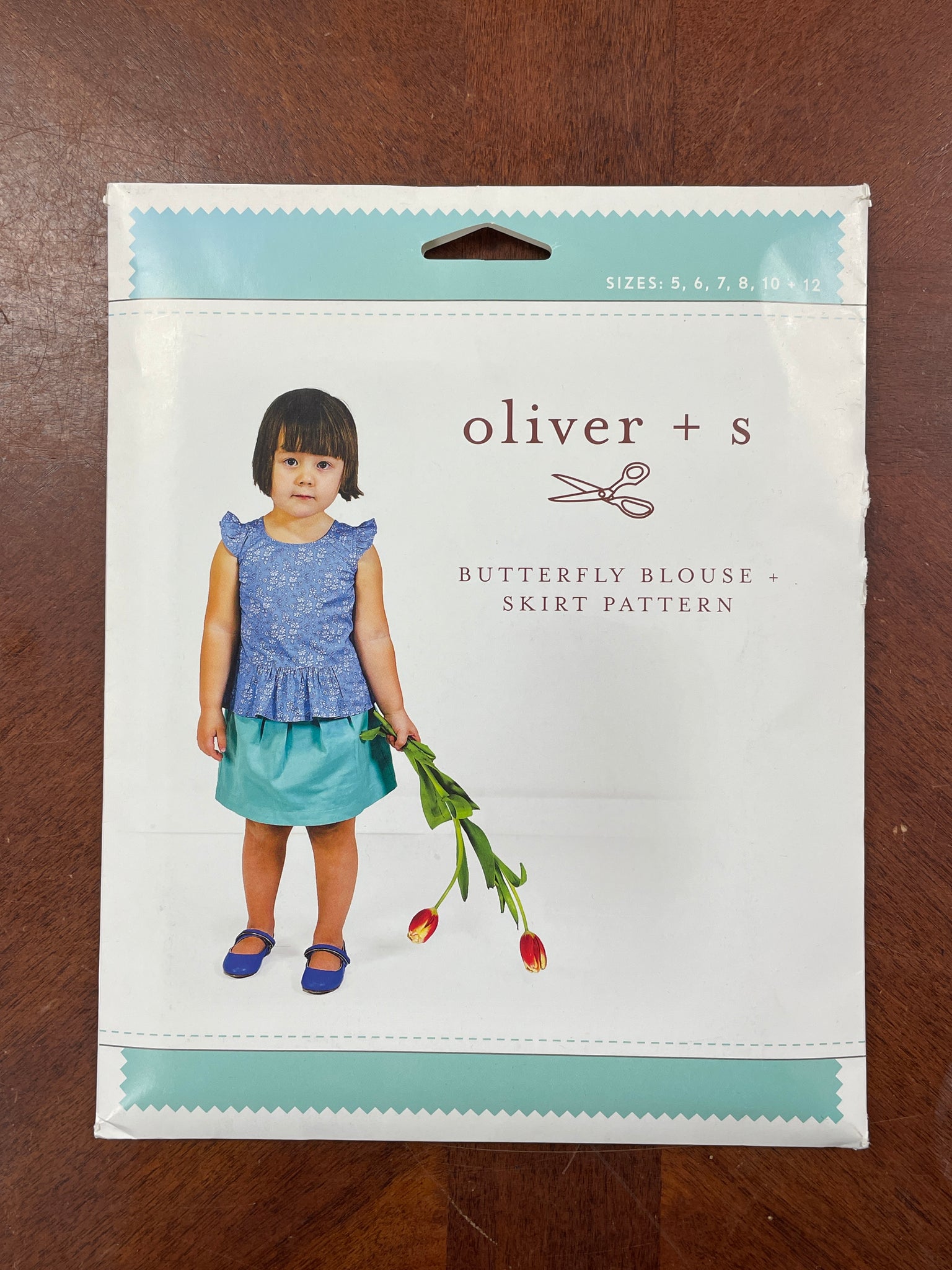 2015 Oliver + S Pattern - Child's Butterfly Blouse and Skirt FACTORY FOLDED
