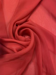 Polyester Chiffon - Red