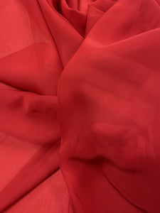 Polyester Chiffon - Red