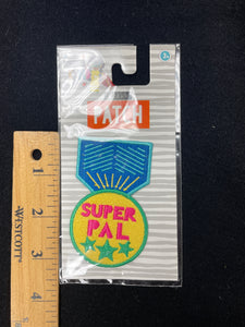 2019 Patch Iron-On Embroidered - "Super Pal"