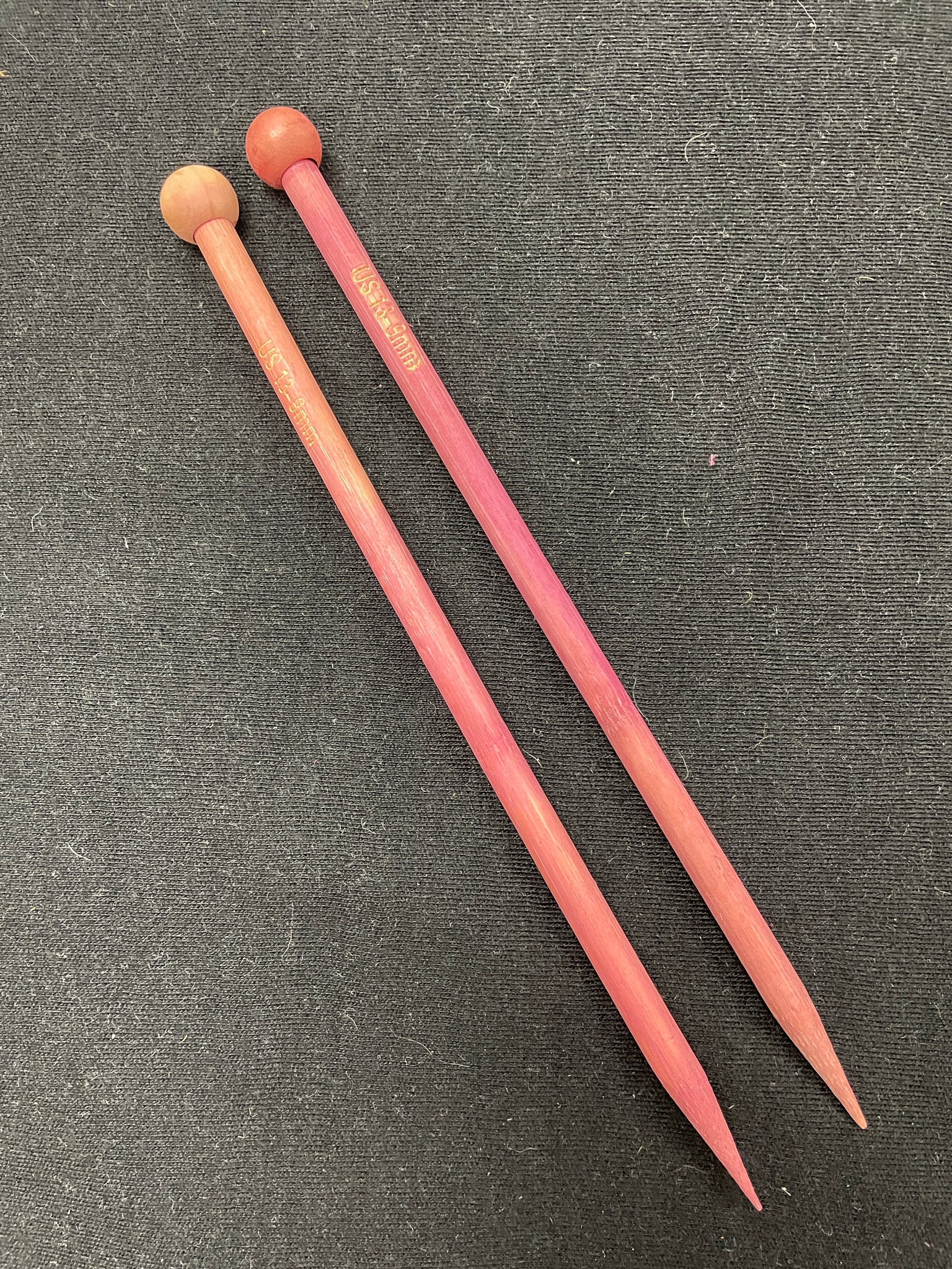 Knitting Needles Size 13/9mm - Wood