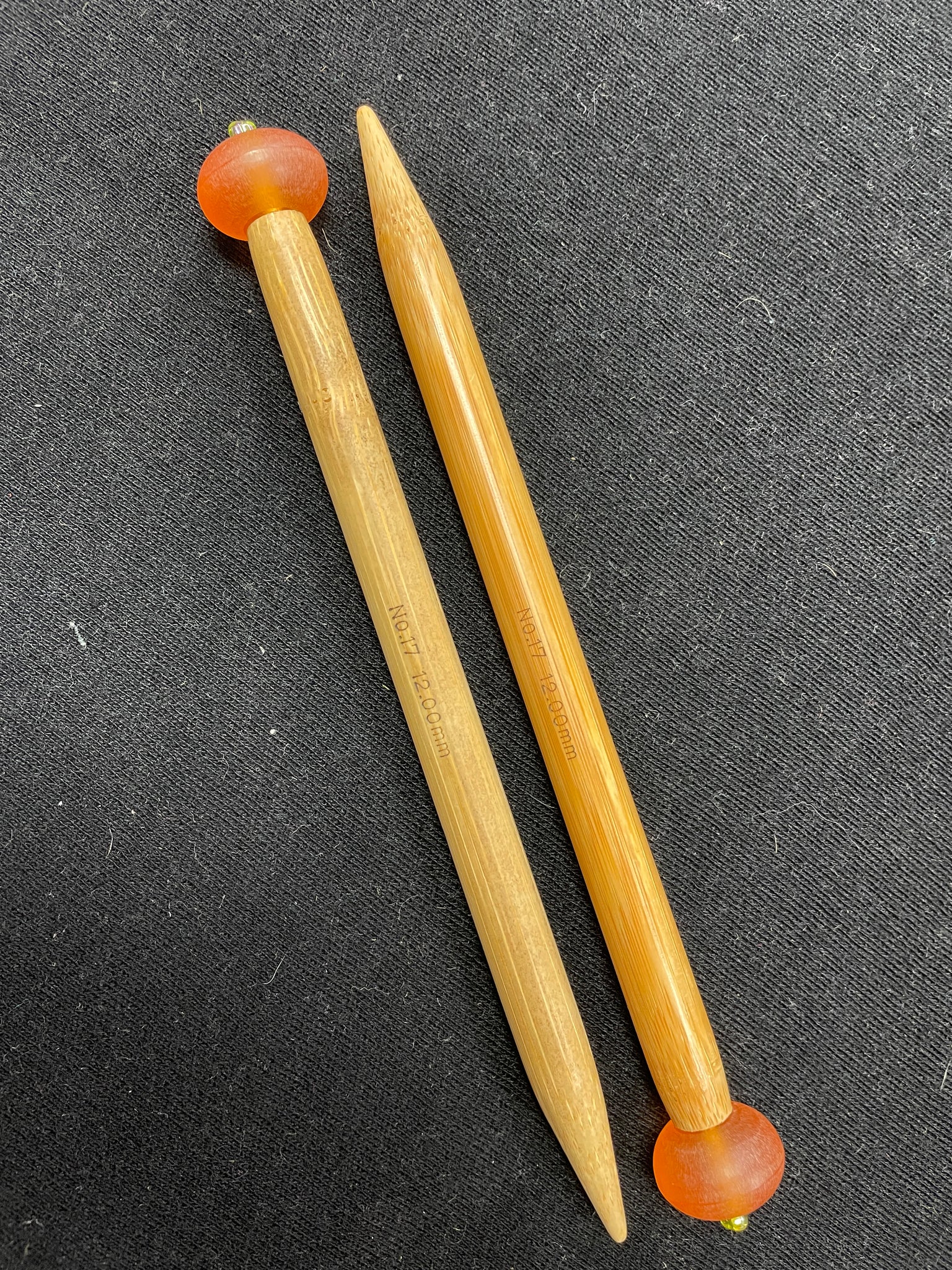 Knitting Needles Size 17/12mm - Wood