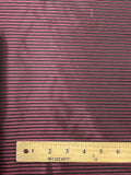 2 3/8 YD Polyester Iridescent Corded Taffeta - Red with Black