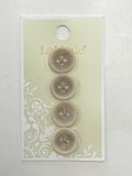 20% OFF SALE Buttons Set of 4 - Beige