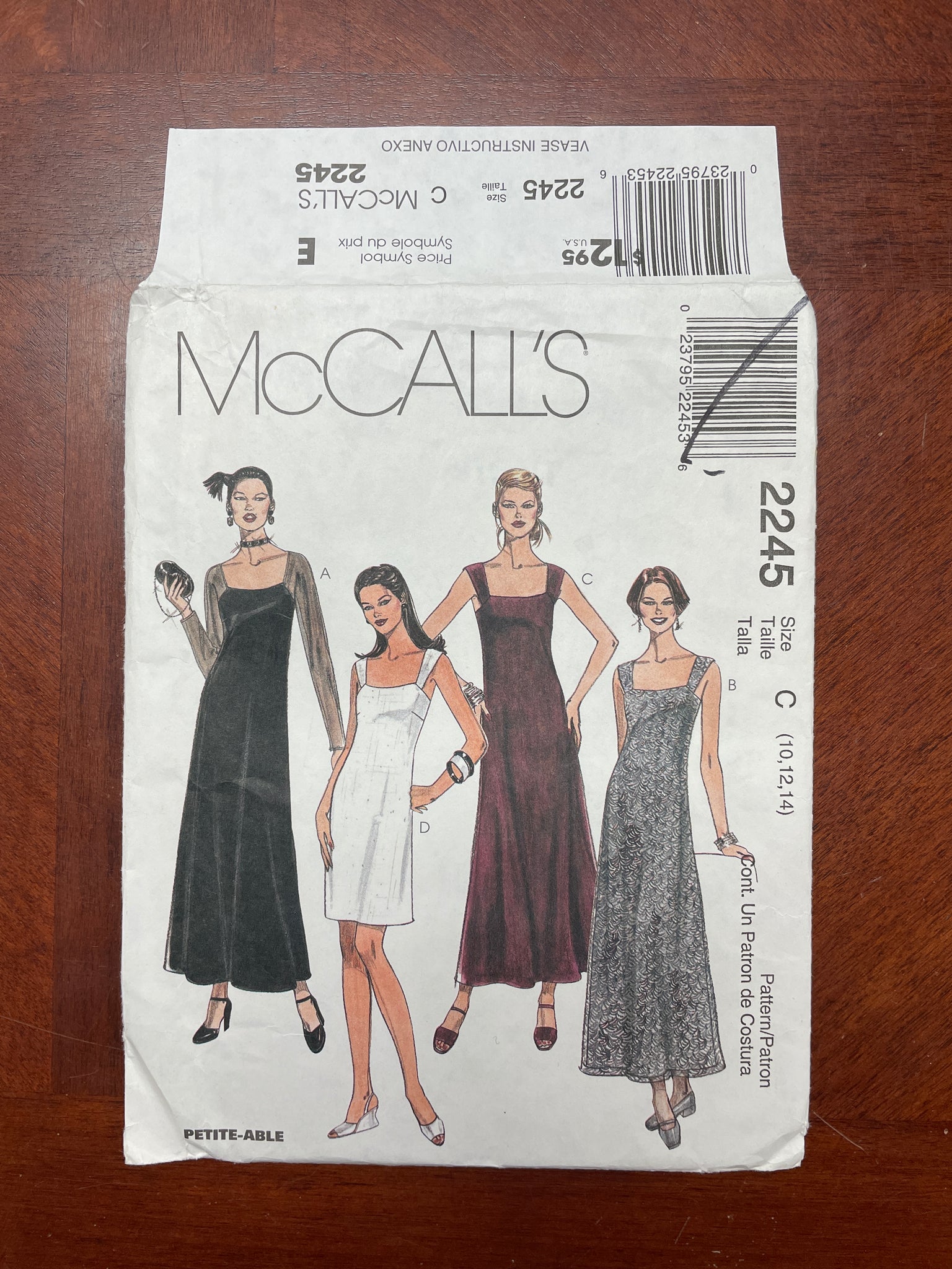 1999 McCall's 2245 Pattern - Dress FACTORY FOLDED