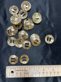 Conchos Metal Set of 50 - Gold Tone with Star