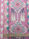 Quilting Cotton Vintage - Southwest Print in Pinks, Cream and Turquoise