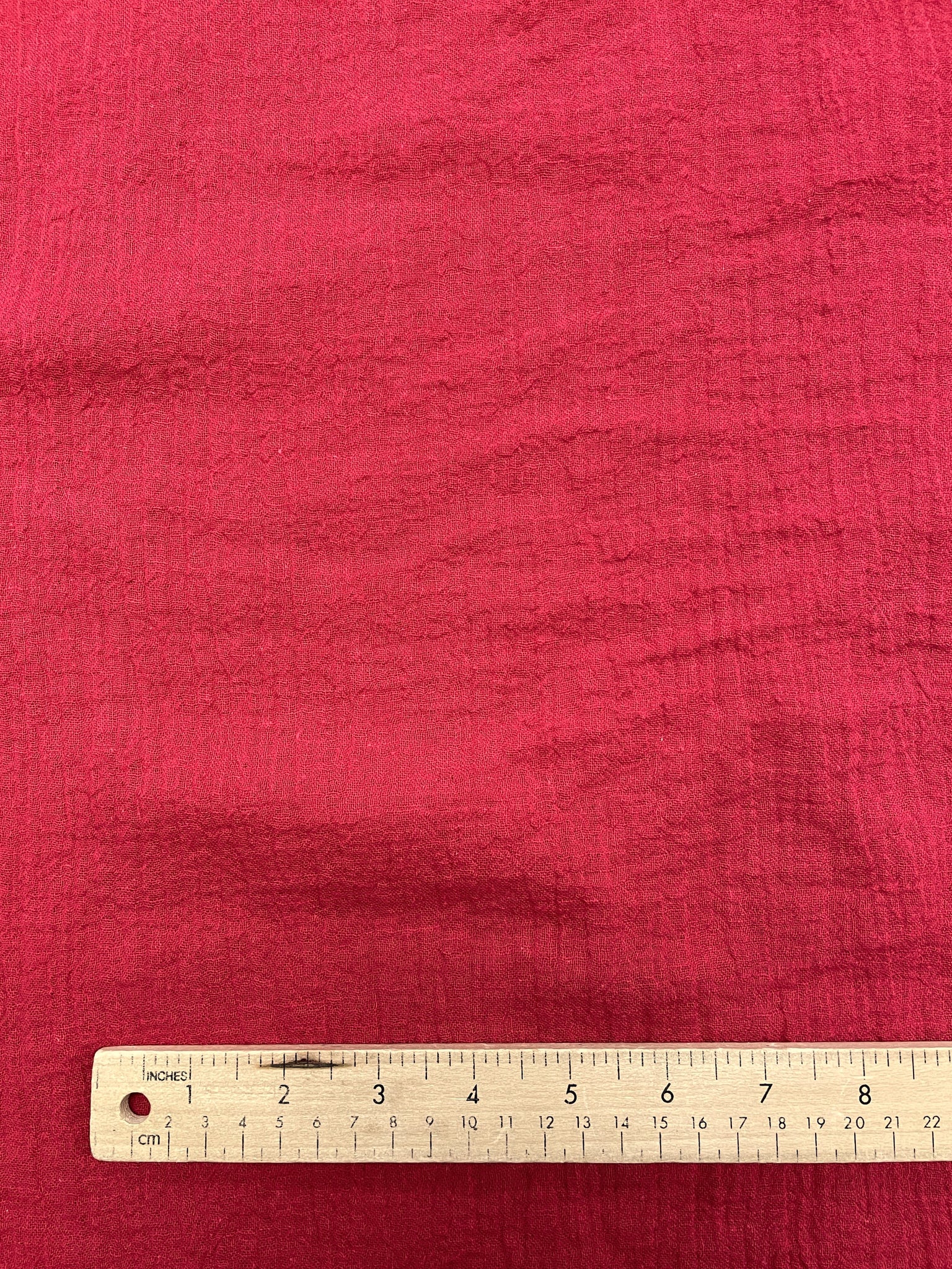 Cotton Gauze Vintage - Red