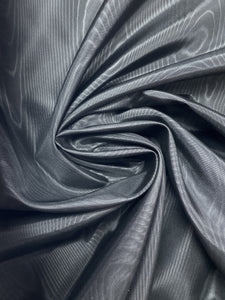 Polyester Moire Taffeta Vintage - Black