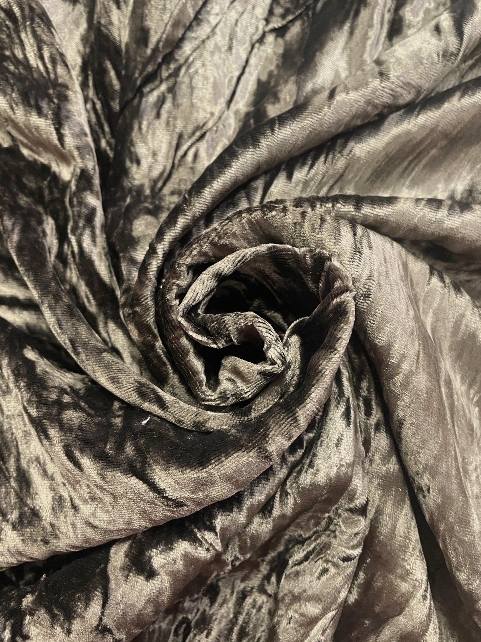 2 3/4 YD Rayon Crushed Velvet Vintage - Brown