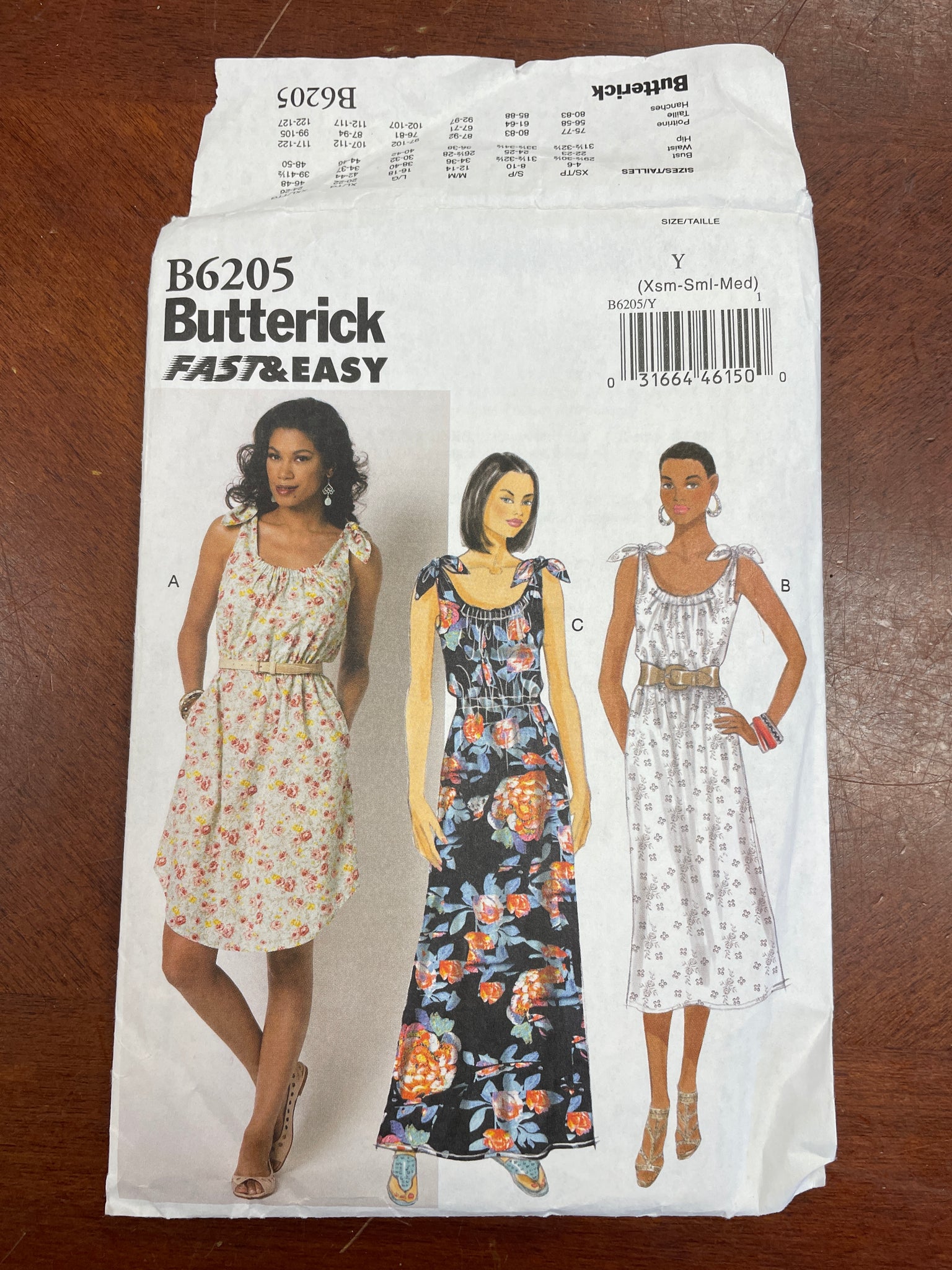 2015 Butterick 6205 Pattern - Dress