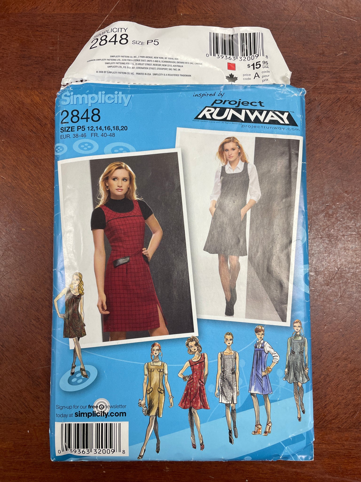 2008 Simplicity 2848 Pattern - Dress FACTORY FOLDED