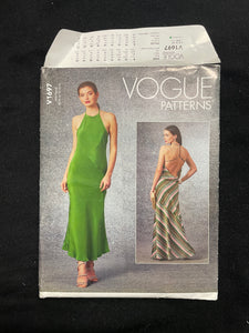 2020 Vogue 1697 Sewing Pattern - Bias Dress FACTORY FOLDED