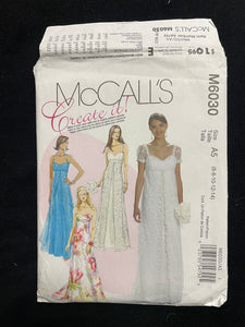 2010 McCall's 6030 Sewing Pattern - Dress FACTORY FOLDED