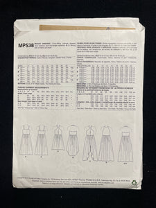 2017 McCall's 538 Sewing Pattern - Dress FACTORY FOLDED