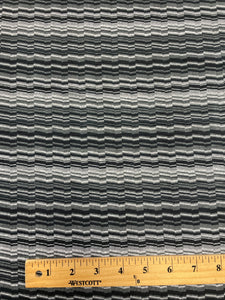 2 YD Nylon Stretch Knit - Black, Gray and White