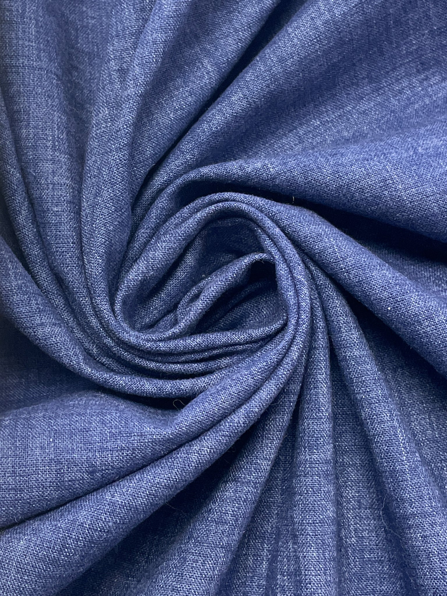 2 1/2 YD Poly/Cotton - Heather Blue