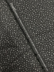 2014 1 2/3 YD Quilting Cotton - Black with Black Polka Dots