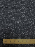 2014 1 2/3 YD Quilting Cotton - Black with Black Polka Dots