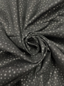 2014 1 2/3 YD Quilting Cotton - Black with Black Polka Dots