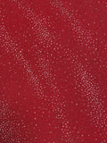 1 3/4 YD Polyester Stretch Knit - Red with Glitter