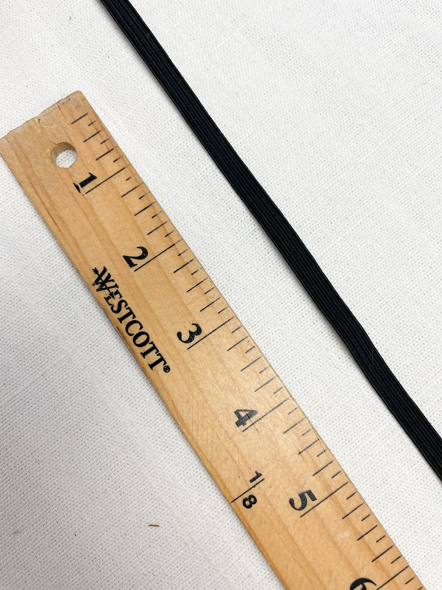 Elastic By the Yard 1/4" Wide - Black