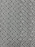 1 3/4 YD Nylon Stretch Knit - Black and White Zig-Zag