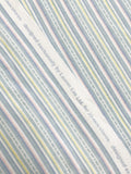 2 7/8 YD Poly/Cotton Knit - Blue, Pink, Yellow, and White