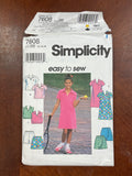 1997 Simplicity 7608 Pattern - Tops, Shorts, Skort and Dress FACTORY FOLDED