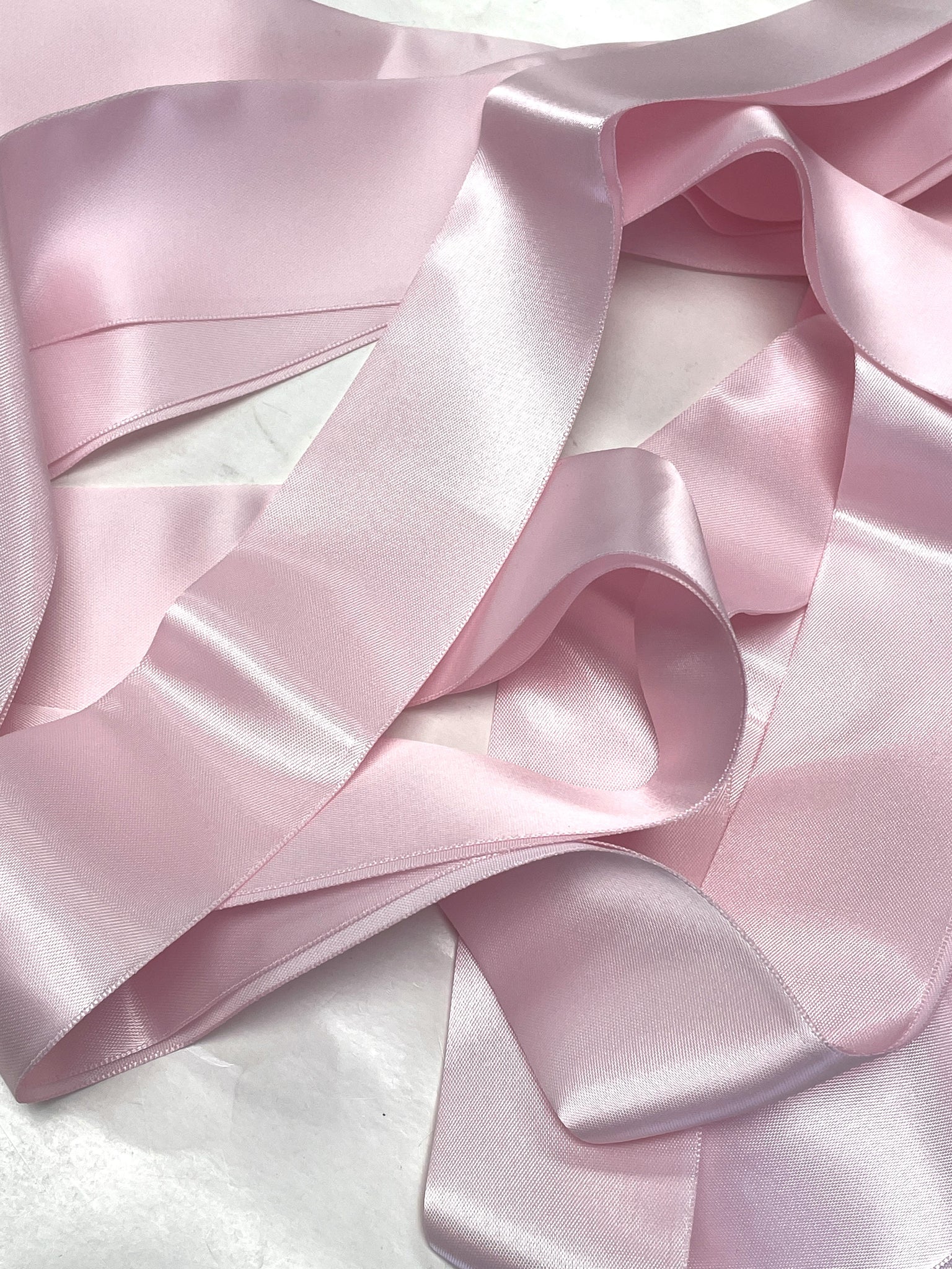 4 3/4 YD Polyester Satin Blanket Binding - Pastel Pink