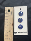 Button Plastic Set of 3 - Navy Blue